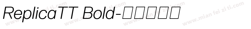 ReplicaTT Bold字体转换